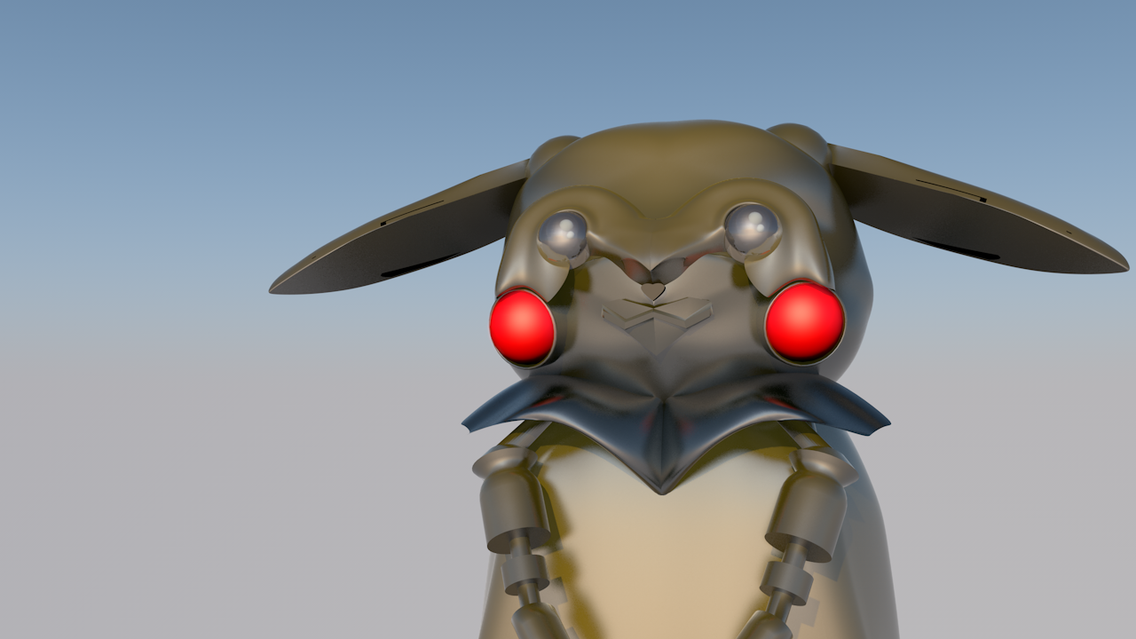 Robo-Pikachu Render 1